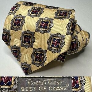 Vintage Robert Talbots Best of Class Silk Geometric Classic Tie for Redwood Ross